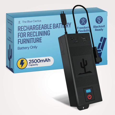 Rechargeable Battery Pack for Reclining Furniture (Universal Fit) Blue Cactus
