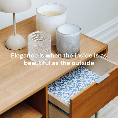 Scented Drawer Paper Liners (6-Pack Non-Adhesive Sheets) Elodie Essentials