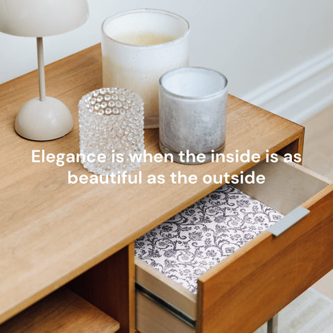 Scented Drawer Paper Liners (6-Pack Non-Adhesive Sheets) Elodie Essentials