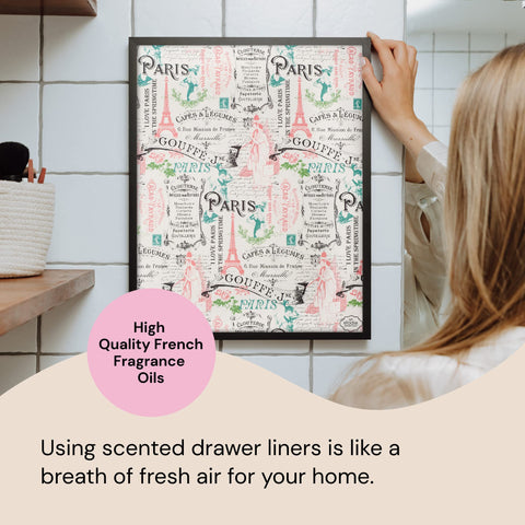 Scented Drawer Paper Liners (6-Pack Non-Adhesive Sheets) Elodie Essentials