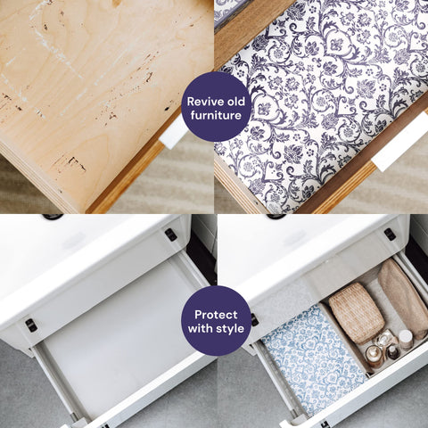Scented Drawer Paper Liners (6-Pack Non-Adhesive Sheets) Elodie Essentials