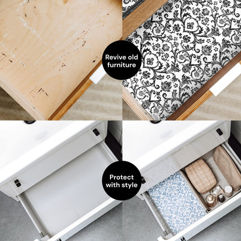 Scented Drawer Paper Liners (6-Pack Non-Adhesive Sheets) Elodie Essentials