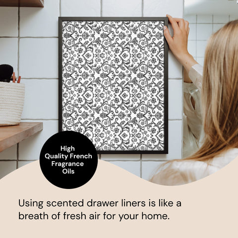 Scented Drawer Paper Liners (6-Pack Non-Adhesive Sheets) Elodie Essentials
