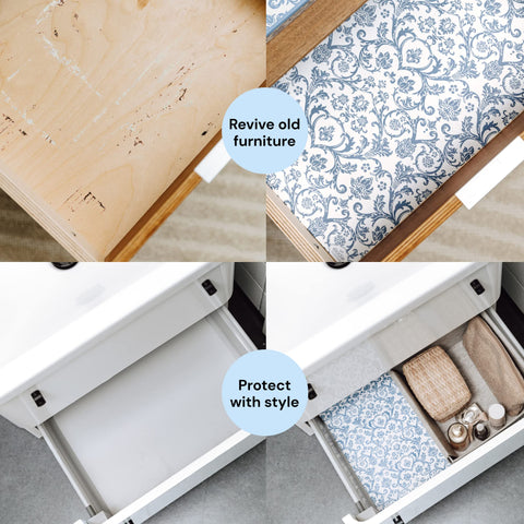 Scented Drawer Paper Liners (6-Pack Non-Adhesive Sheets) Elodie Essentials