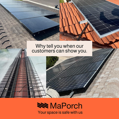 MaPorch Solar Panel Mesh Screen Bundle Pack