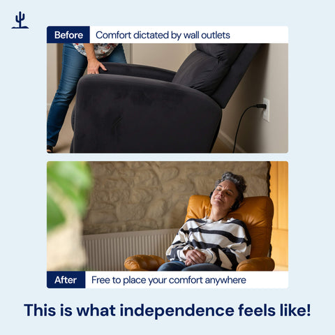 Universal, Rechargeable Recliner Battery Pack Blue Cactus