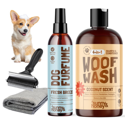 Sunny & Honey Dog Bathing Kit: Bath Time Freshness & Beyond