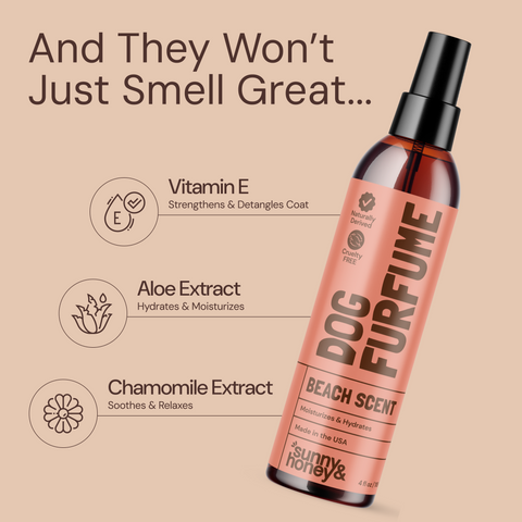 Sunny & Honey Dog Furfume: Dog Deodorizing Spray for Sensitive Skin (2-Pack)