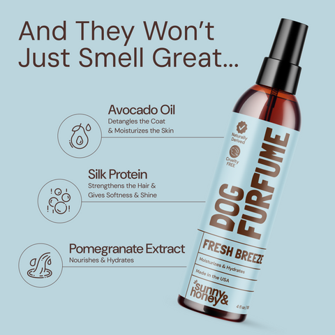 Sunny & Honey Dog Furfume: Dog Deodorizing Spray for Sensitive Skin (2-Pack)