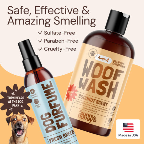 Sunny & Honey Dog Bathing Kit: Bath Time Freshness & Beyond