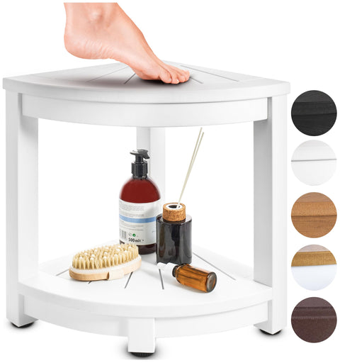 Water-Proof Plastic Corner Shower Stool for Shaving Legs