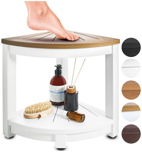 Water-Proof Plastic Corner Shower Stool for Shaving Legs