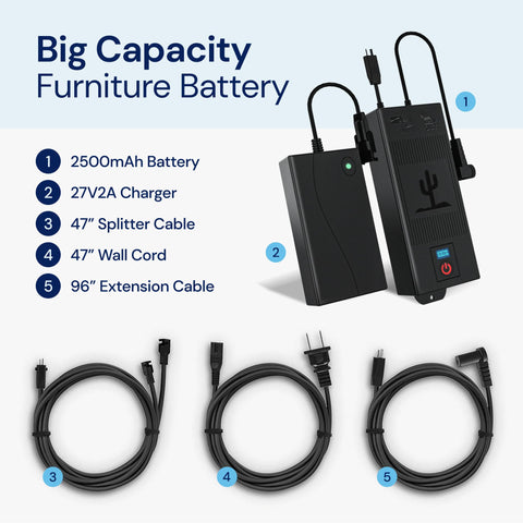 Recliner Battery Pack With Charger