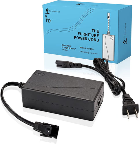 Universal Recliner Power Cord Replacement (2-Pin Adapter)