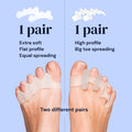Silicone Toe Spacers/Separators for Bunions & Overlapping Toes Yogamedic