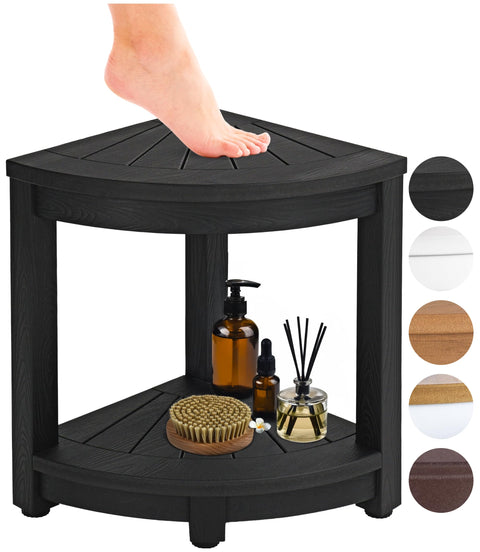 Water-Proof Plastic Corner Shower Stool for Shaving Legs