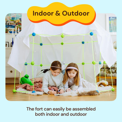 Fort Building Kit For Kids- Glow In The Dark