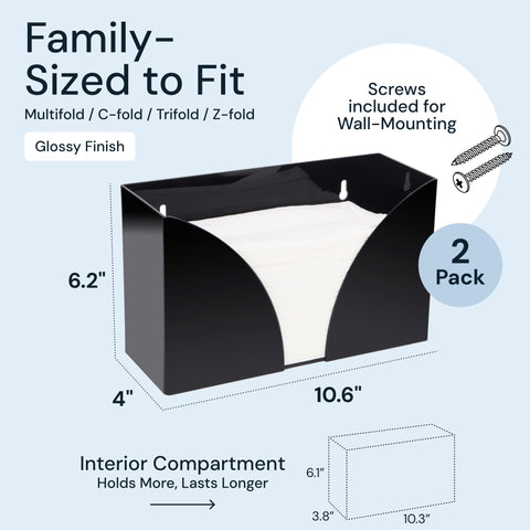 SimplyImagine Countertop Paper Towel Holder Dispenser
