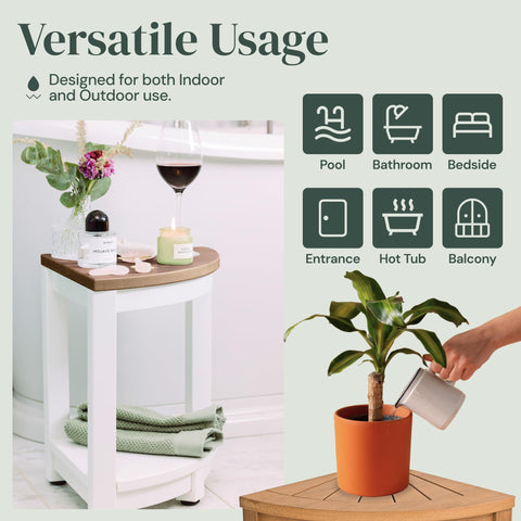 Water-Proof Plastic Corner Shower Stool for Shaving Legs
