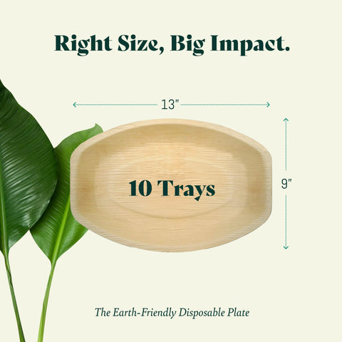 Palm Leaf Charcuterie Platters & Serving Trays