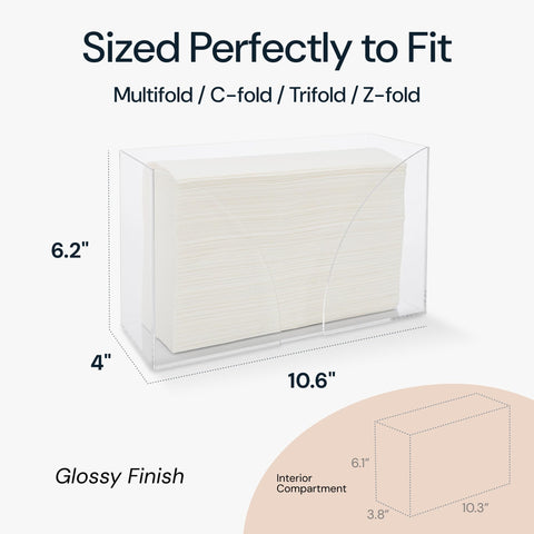 SimplyImagine Countertop Paper Towel Holder Dispenser