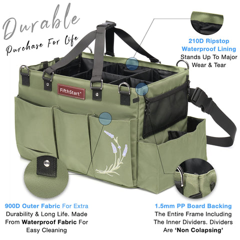 Multi-Purpose Diaper & Cleaning Caddy Organizer Bag