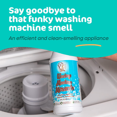 Liquid Washing Machine Cleaner & Deodorizer (Mint Scent) Sunny & Honey