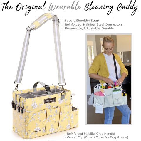 Multi-Purpose Diaper & Cleaning Caddy Organizer Bag