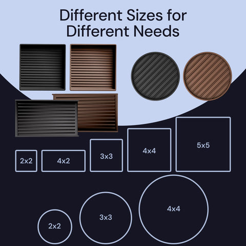 CasterMaster Non Slip Furniture Pads Brown