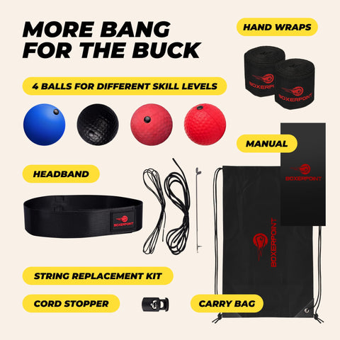 Boxing Reflex Ball Headband