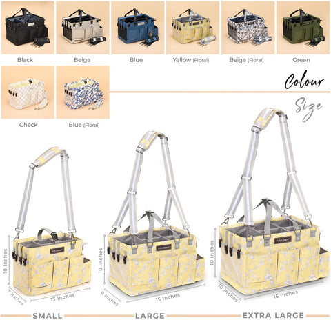 Multi-Purpose Diaper & Cleaning Caddy Organizer Bag
