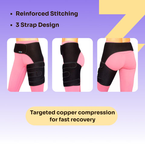 Copper Compression Hip Brace for Sciatica Zenkeyz