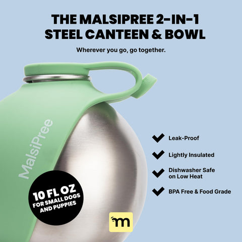 MalsiPree Canteen Dog Bowl GoNorth