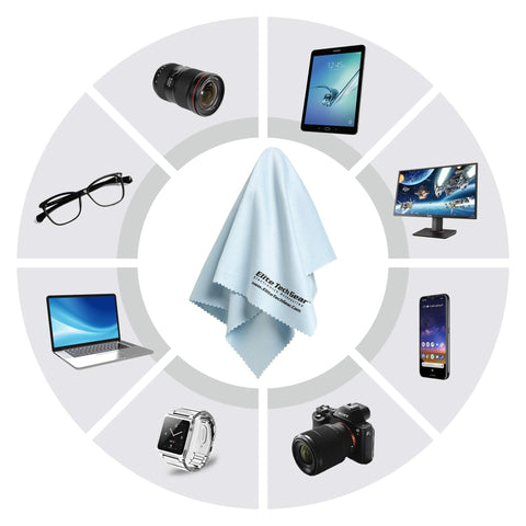 Elite Tech Gear Microfiber Cloth Bulk Blue Elite Tech Gear