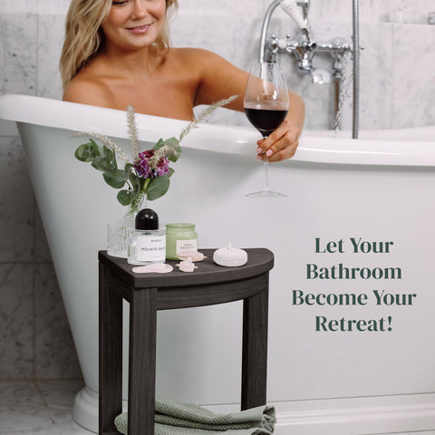Water-Proof Plastic Corner Shower Stool for Shaving Legs