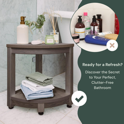 Corner Shower Stool- HDPE