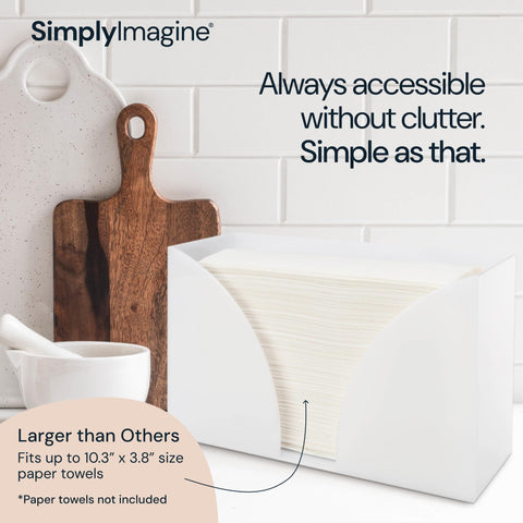 SimplyImagine Countertop Paper Towel Holder Dispenser