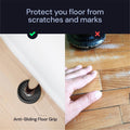 Non Slip Rubber Furniture Pads (Black & Round) Caster Master