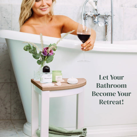 Water-Proof Plastic Corner Shower Stool for Shaving Legs