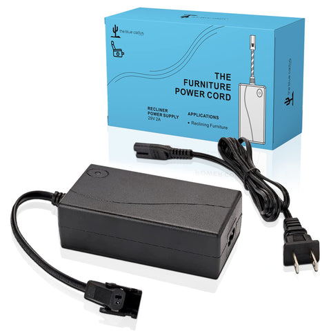Universal Recliner Power Cord Replacement (2-Pin Adapter)