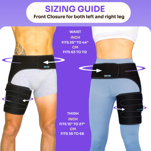 Copper Compression Hip Brace for Sciatica Zenkeyz