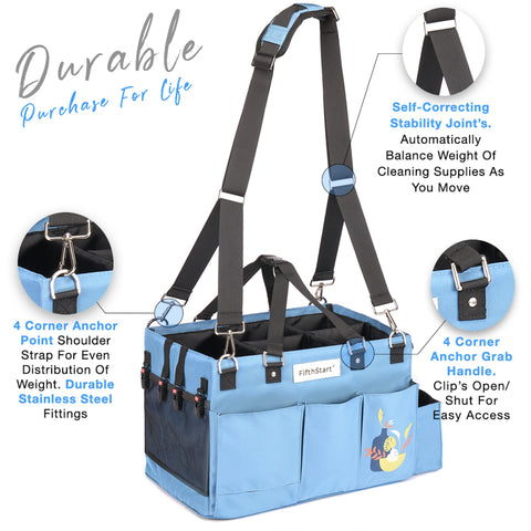 Multi-Purpose Diaper & Cleaning Caddy Organizer Bag