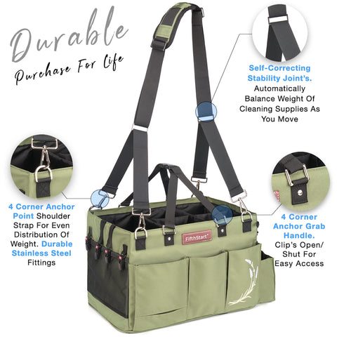 Multi-Purpose Diaper & Cleaning Caddy Organizer Bag