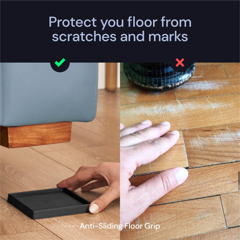 CasterMaster Non Slip Furniture Pads Black CasterMaster