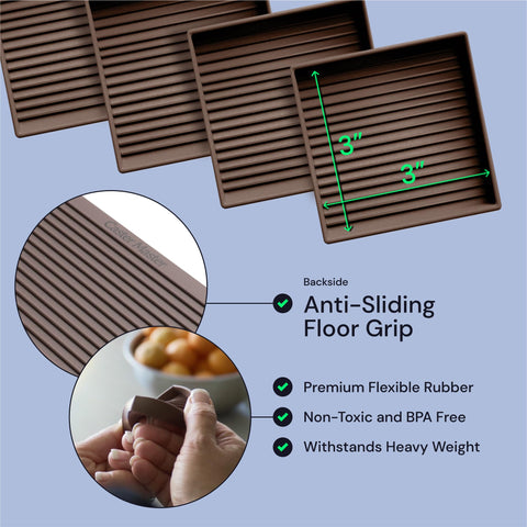 Non Slip Furniture Pads Brown