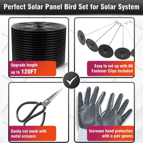 Solar Panel Mesh Screen Bundle Pack