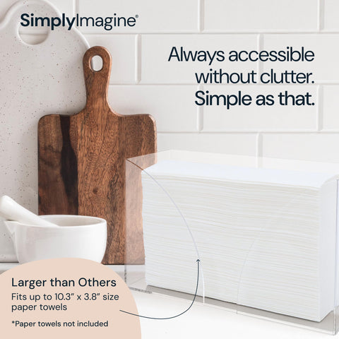 SimplyImagine Countertop Paper Towel Holder Dispenser