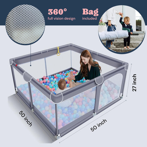 Playpen For Babies- 50”×50”