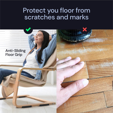 CasterMaster Non Slip Furniture Pads Black CasterMaster