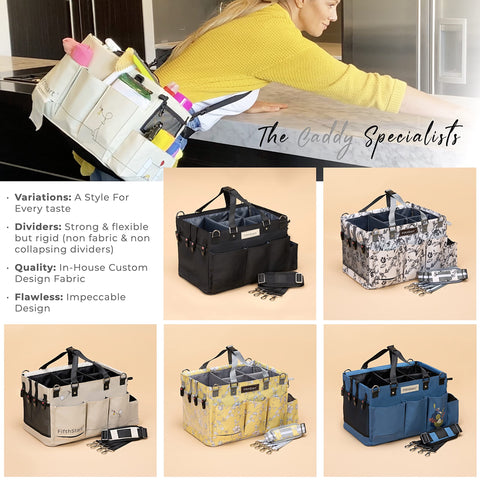 Multi-Purpose Diaper & Cleaning Caddy Organizer Bag